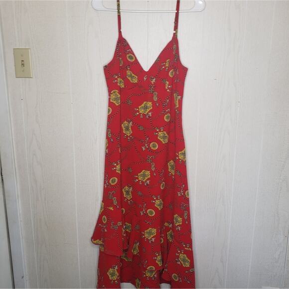 Speechless red chain print maxi dress SZ XSMALL New With Tags - Picture 5 of 11